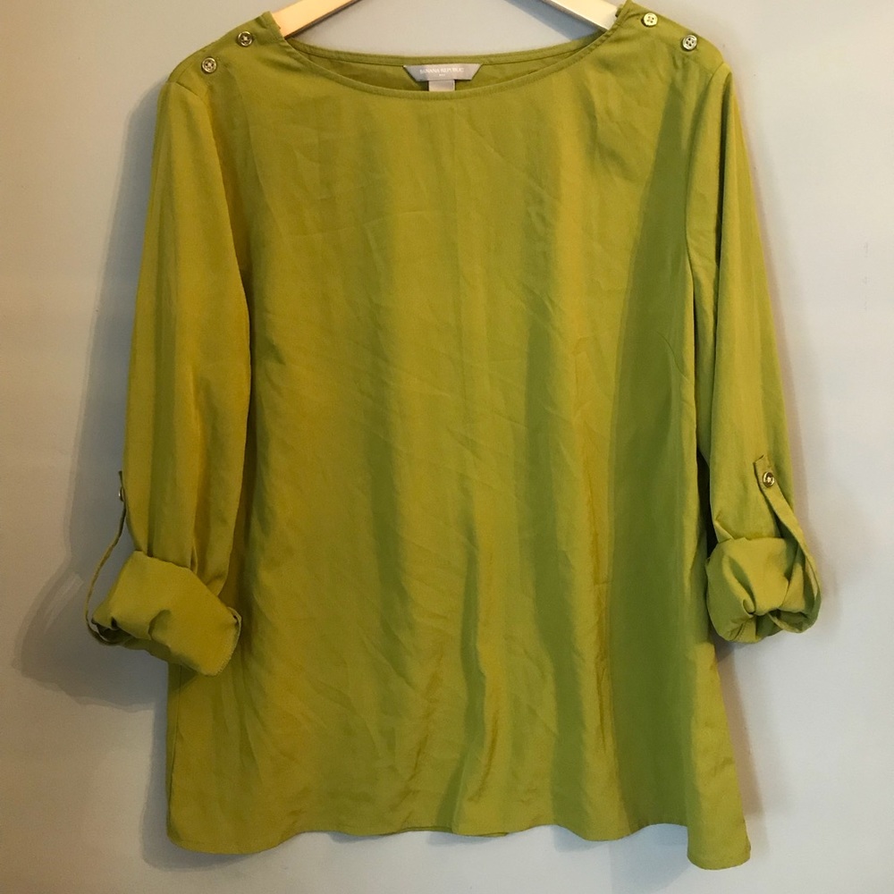 Banana republic Green blouse.